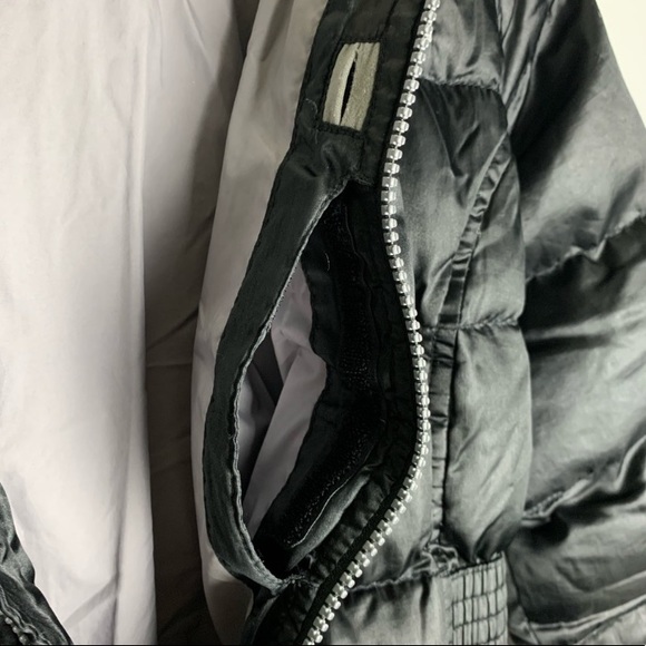 THE NORTH FACE 550 black Goose Down PUFFER JACKET Sz 10/12 hooded Jacket Wm XS P - Picture 11 of 16